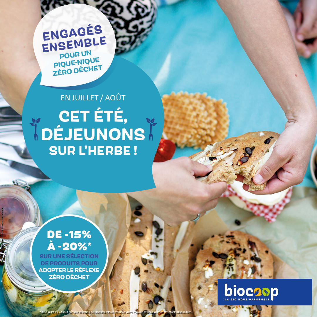 Cet été, déjeunons sur l'herbe pour un pique-nique zéro déchet ! Cet été, déjeunons sur l'herbe pour un pique-nique zéro déchet !