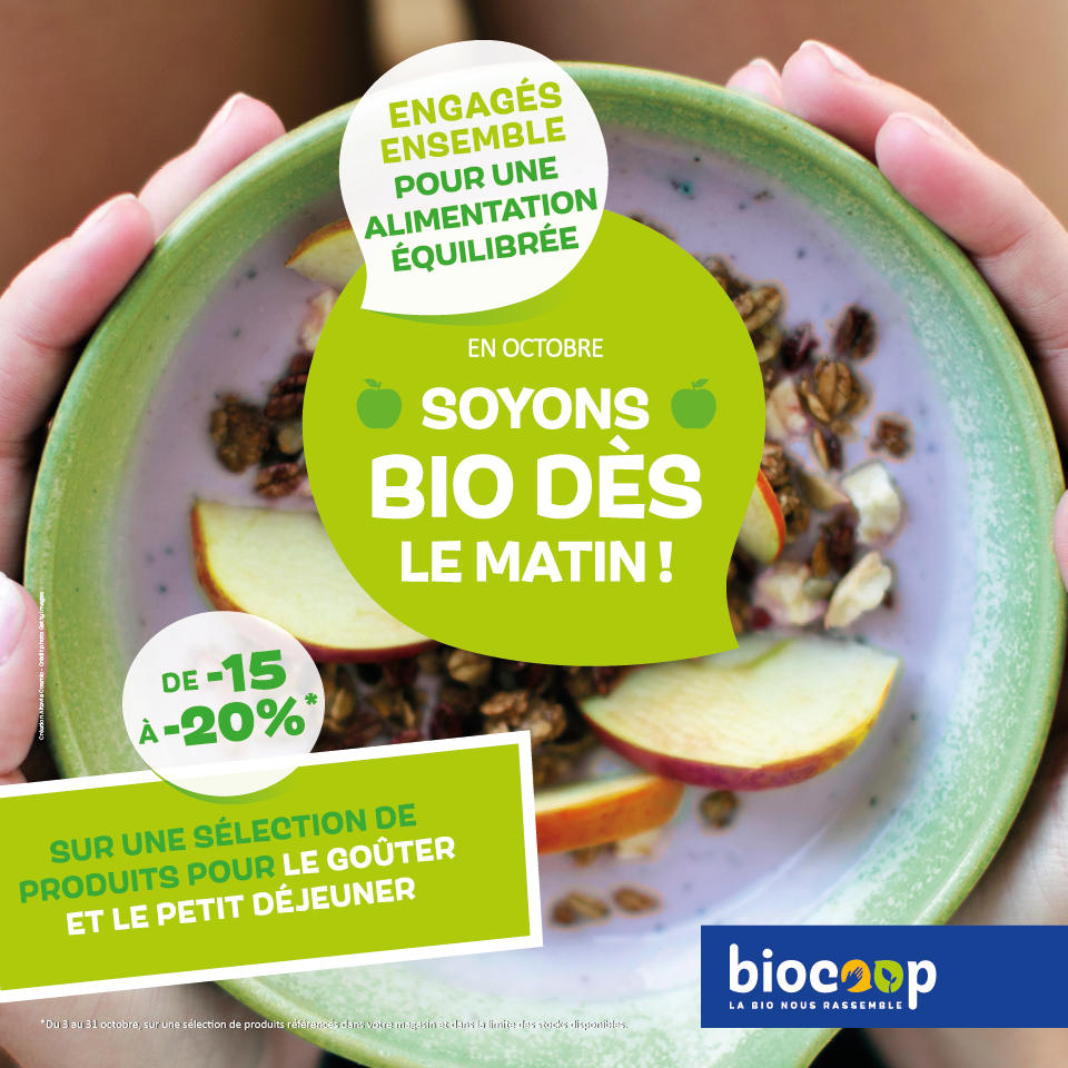 Soyons bio et engagés dès le petit-déjeuner